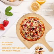 Bamboo Pizza Peel Baking Tool Wooden Pizza Cutting Board with Comfortable Handle Pizza Peeling Cutti