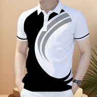 Summer Polo Shirt For Men Full Sublimation Casual Polo Shirt Men’s Tops Fashion Short Sleeve Breatha