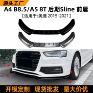 Berkenaan untuk Audi A4 B8.5 A5 8T Model Lewat S-Line 13-16 Pengubahsuaian Spoiler Depan Bibir Depan