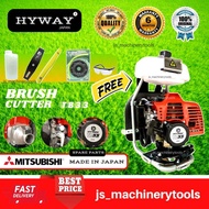 Hyway Original Japan brush cutter TB33 mitsubishi parts fully with handle set Mesin rumput 100%