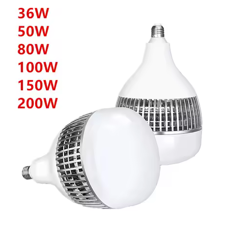 50W 80W 100W 150W 200W Led Bulb 220v Lampara E26 E27 E39 E40 Led Light Bulbs High Power Lighting For