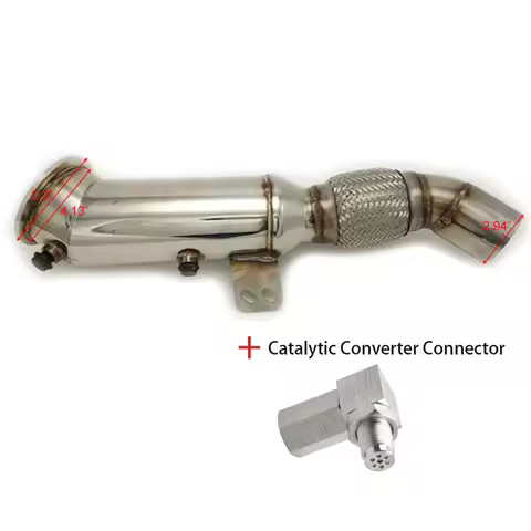 For B58 M240i 340i 440i 540i 740i F&G Series 2016-2019 3.0 T4.5" Turbo Downpipe & O2 Oxygen
