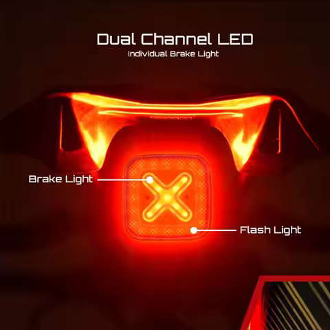 Enfitnix Cubelite III Auto Brake Road Bike Rear Light Smart Sensor Cycling MTB Taillight USB Charge 