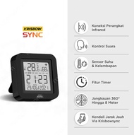 KRISBOW Sync Smart Wifi Ir Remote Control Temperature & Humidity