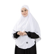 Bajuyuli Jilbab Bergo Maryam Jumbo Syari Polos - Putih