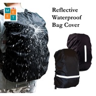 15-50L Waterproof Reflective Tape Outdoor Portable Military Camoflage Bag Cover Backpack Army Rain C