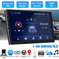 10.1 Inches Car Stereo Multimedia Android 10 Quad Core Touch Radio WIFI MP5 Player GPS Nav Video New