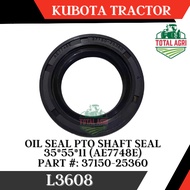 OIL SEAL PTO Shaft Seal 35-55-11 AE7748/AE7748E Kubota Tractor L3608 Part : 37150-25360