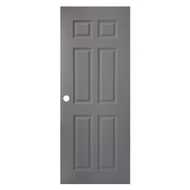 ส่งฟรี! ประตูภายนอกUPVC AZLE MR003 80X200 ซม. สีเทา UPVC EXTERIOR DOOR AZLE MR003 80X200CM GREY มืออ