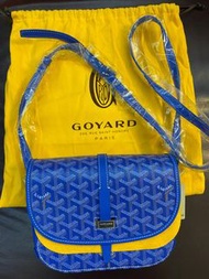 全新 Goyard belvedere pm bag 郵差包 斜孭袋 blue 藍色