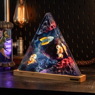 Synthesis of Galaxy epoxy resin wood lamps, Galaxy epoxy resin lamps, Night Light Resin Epoxy Custom