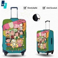 【In Stock】snoopy Cartoon Thick Travel Luggage Cover Funny Cartoon Suitcase Protector Fits 18-32 Inch