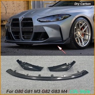 For BMW 3 4 Series G80 G81 M3 G82 G83 M4 Dry Carbon Fiber Front Lip CSL Style BodyKit Spoiler Bumper