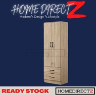 HDZ 2 Door Wardrobe Clothes /Almari Laci / Cupboard Kabinet Baju Amari Baju 3 Door Wardrobe Cabinet Ikea Wardrobe Drawer