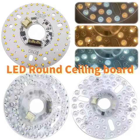 LED Panel Light Ceiling Lights LED Module 110/220V Ceiling Fan LED Light Kit 15W 18W 24W Round Repla
