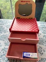 絕版💕2008年Hello Kitty 飾物盒/實木化妝🪞木櫃
