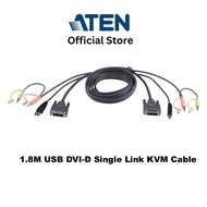 ATEN 2L-7D02U 1.8M USB DVI-D Single Link KVM Cable