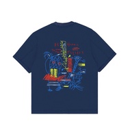 Onoma Katun Bangkok - Oversized Tshirt Sentience Navy - Kaos