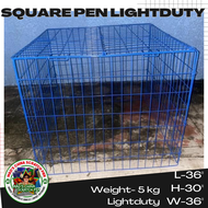 Square Pen Lighduty Coated/ Gamefowl/ Limbering/ Kulungan ng Manok W/ FREE FEEDER CUP‼️