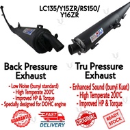 LC135/Y15ZR/RS150/Y16ZR LC5S UMA RACING EXHAUST CUTTING STD RACING EXHAUST BACK PRESSURE/TRU PRESSUR