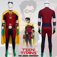Teenager Titan Robin Robin cosplay Costume Batman Cover Set Halloween Stage Performance Costume Read
