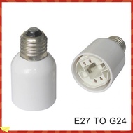 {Ghentr} E27 to G24 LED Light Screw Bulb Socket Base Lamp Cap Holder Adapter Converter