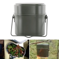 【GTTR】Portable Camping Mess kits Hiking Cookware Army Mess Kit  Cook Mess Kits❀