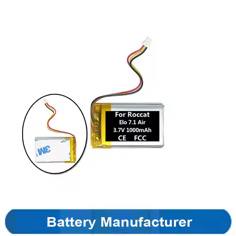 Original 1000mAh FT603048P3 603048 Battery Replacement for Roccat Elo 7.1 Air Gaming Headphone Heads