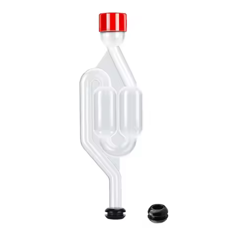 Fermentation Airlock S Type Twin Bubble Airlock with Grommets for Wine Beer BPA FREE Food Grade