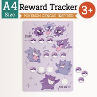 Pokemon Kids Reward Chart Reward Tracker Reward Stars Rutin Harian Autism Chart Visual Chart PECS