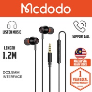 MCDODO HP348/HP349/HP350 WIRED EARPHONE (IN-EAR VERSION)