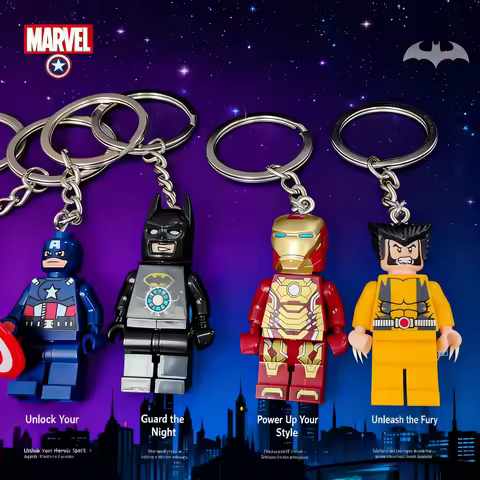 Marvel Iron Man Spider Man Anime Exquisite Keychain Cool Backpack Charm Birthday Festival Gift for F