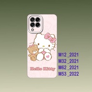 HP Samsung M12 / Samsung M32 / Samsung M62 / Samsung M53 Case - Cool Flexible Black Silicone Phone C