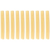 10x Unbleached Bone Saddle YAMAHA FG Style Acoustic Guitar 75x3x9.7mm Luthier