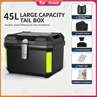 Top Motorcycle Top Box Motorcycle Box 45L 36L Large Capacity Universal Motorcycle Tail Box