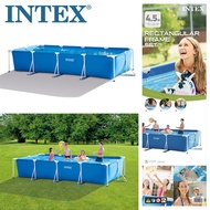 INTEX 4.5M Rectangular Frame Swimming Pools Family Size Swimming Pools