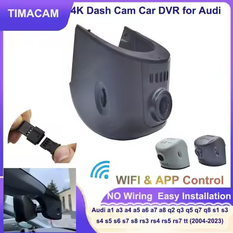 TIMACAM 4K 2160P Wifi Car DVR for Audi q5 q7 q3 q8 q4 s3 8v s5 b9 s4 b8 tt rs a3 8v 8p a4 b8 b9 a5 a