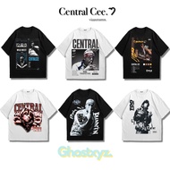 Ghostxyz T-Shirt Central Cee Black White Oversize Vintage Tee
