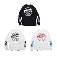 日本 VANS 黑白色棉質 背部LOGO 長袖 TEE T-SHIRT