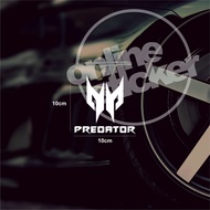 Stiker Acer Predator | cutting menyala
