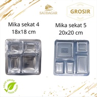 4-Section and 5-Section Plastic Mica for 18X18 Boxes 20X20/