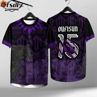 [OFSDIY] เสื้อฟุตบอลเบอร์ 10 สำหรับ ผู้ชาย เสื้อสไตล์ Dazzle เสื้อยืดกีฬากลางแจ้ง เสื้อยืดคอวีสำหรับ