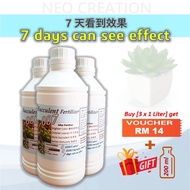 🌵007 BAJA SUKULEN 1L ORGANIK CECAIR🌵 BOOSTER VITAMIN AIR TANAMAN 多肉肥水肥料 FERTILIZER FLUID SUCCULENT