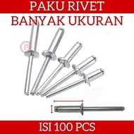 Contents 100 Pcs Blind Rivet Rivet Rivet No 640 675 550 450 635 649 540 Silver Black White Rivet Too