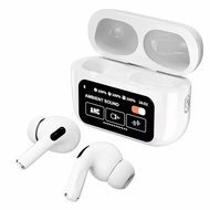Newest A9 Pro Smart Touch Screen Bluetooth Earphone ANC Noise Cancelling Wireless Bluetooth Earbuds 