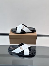 BURBERRY 巴寶莉 經典Logo 男款 時尚涼拖鞋 款式0189