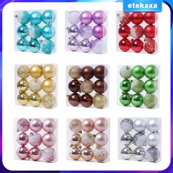 [Etekaxa] 9 Christmas Ball Ornaments for Tree Decoration with Storage Box for Holiday Events