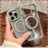 【ATINA】 iPhone手机壳 苹果手机壳 Titanium Magnetic Transparent Phone Case for IPhone 15 Pro Max 11 12 13 14 Pro Max Soft Silicone Case Magnet Ring Shockproof Cover