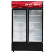 ✅Ready Stock✅ 2 Door Commercial Fridge Freezer Chiller Drink Refrigerator Glass Door Peti Sejuk Retail Shop Showcase
