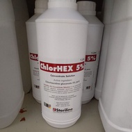 STERILINE CHLORHEX 5% Concentrate Solution 1L CHLORHEXIDINE antibexe:8/26 chlorhex Steriline Chlorhe